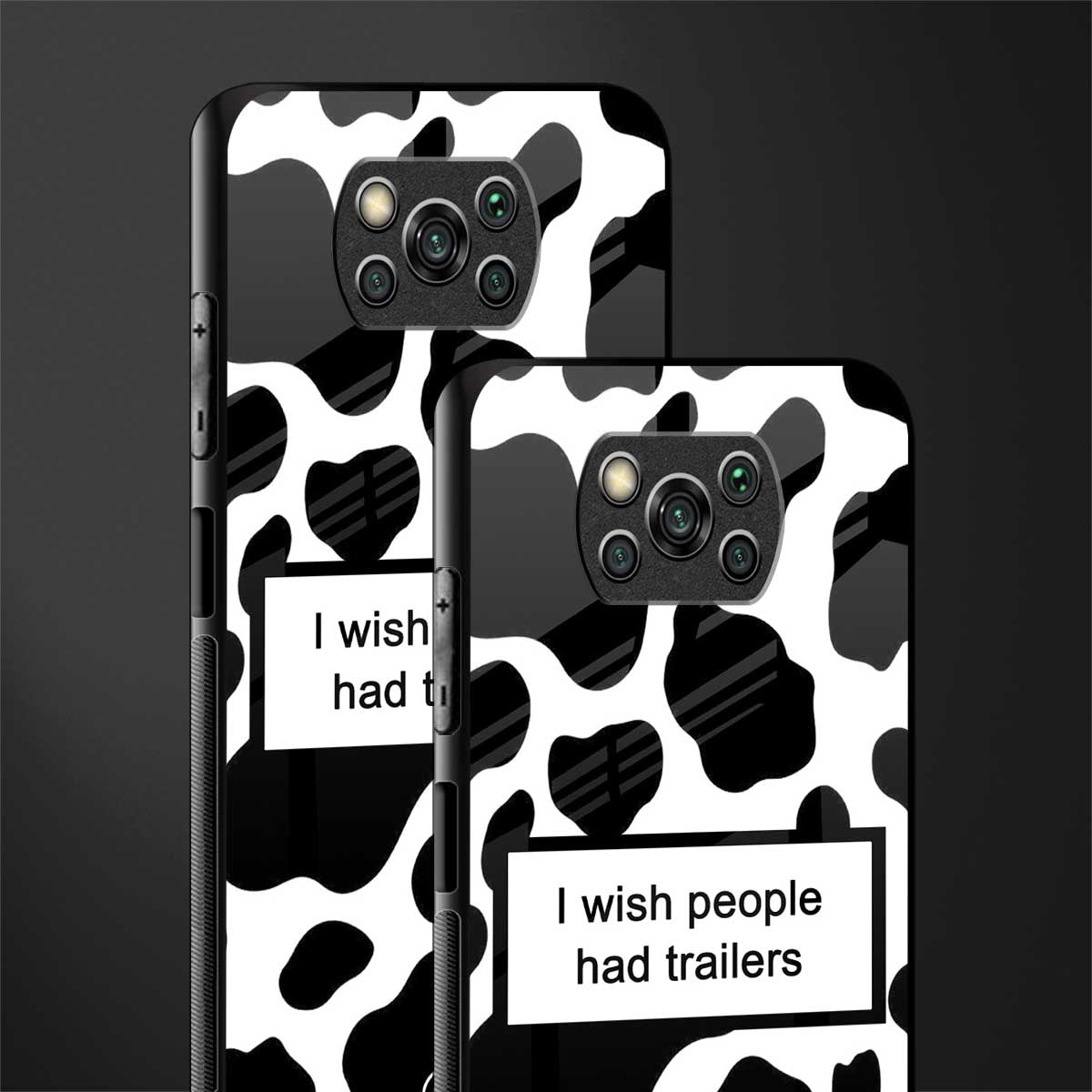 i wish people had trailers glass case for poco x3 image-2