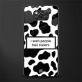 i wish people had trailers glass case for poco x3 pro image