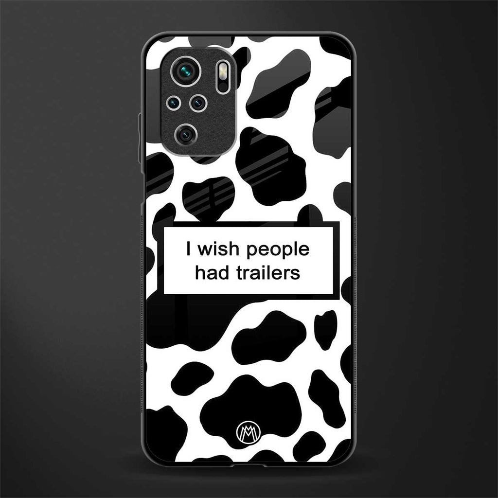 i wish people had trailers glass case for redmi note 10 image