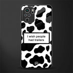 i wish people had trailers glass case for redmi note 10 image
