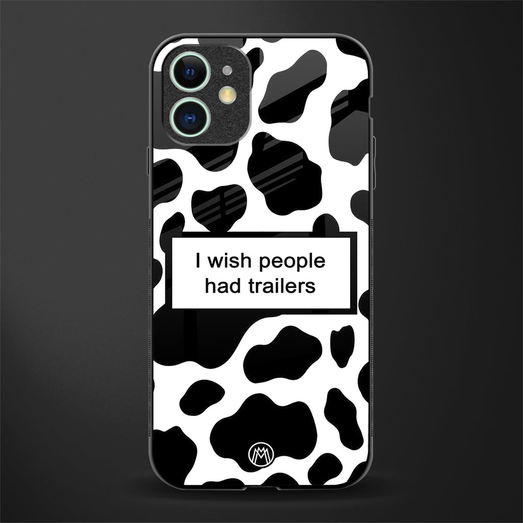i wish people had trailers glass case for iphone 11 image