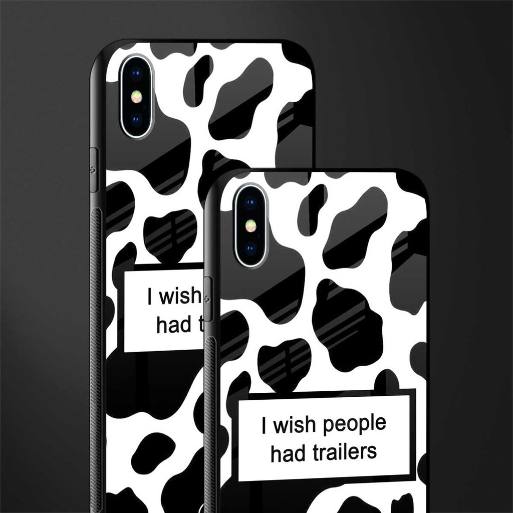 i wish people had trailers glass case for iphone xs max image-2