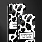 i wish people had trailers glass case for iphone xs max image-2