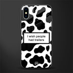 i wish people had trailers glass case for iphone x image