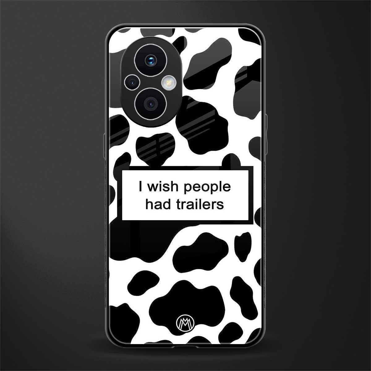 i wish people had trailers back phone cover | glass case for oppo f21 pro 5g