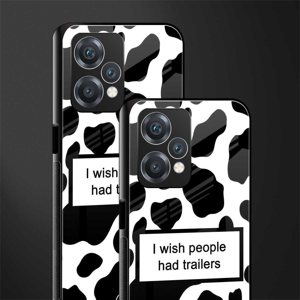 i wish people had trailers back phone cover | glass case for oneplus nord ce 2 lite 5g