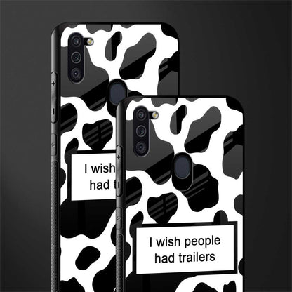 i wish people had trailers glass case for samsung galaxy m11 image-2