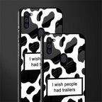 i wish people had trailers glass case for samsung a11 image-2
