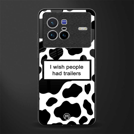 i wish people had trailers glass case for vivo x80 image