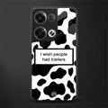 i wish people had trailers back phone cover | glass case for oppo reno 8