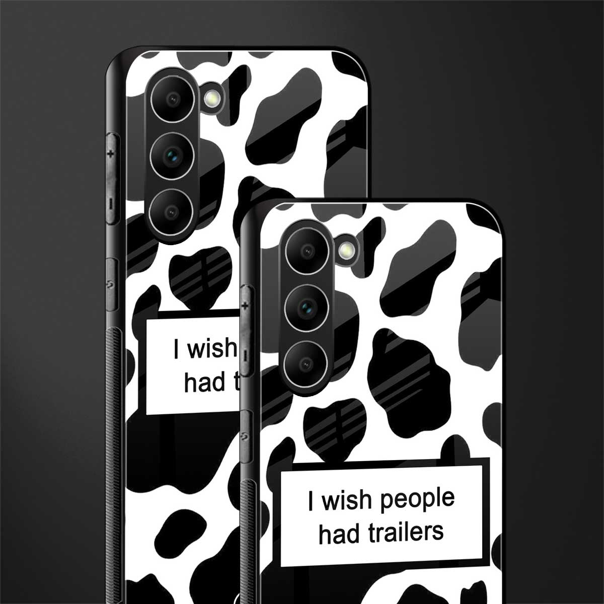 i wish people had trailers glass case for phone case | glass case for samsung galaxy s23 plus