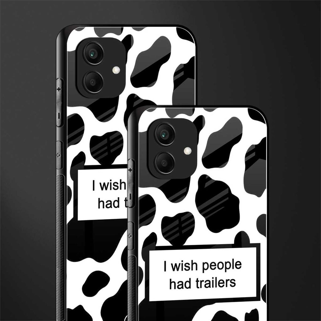 i wish people had trailers back phone cover | glass case for samsung galaxy a04