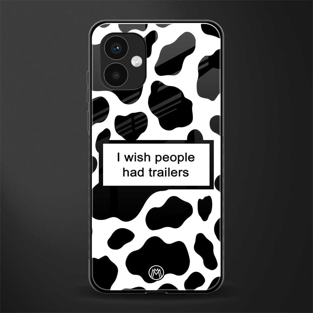 i wish people had trailers back phone cover | glass case for samsung galaxy a04