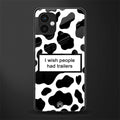 i wish people had trailers back phone cover | glass case for samsung galaxy a04