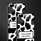 i wish people had trailers glass case for iphone 8 plus image-2