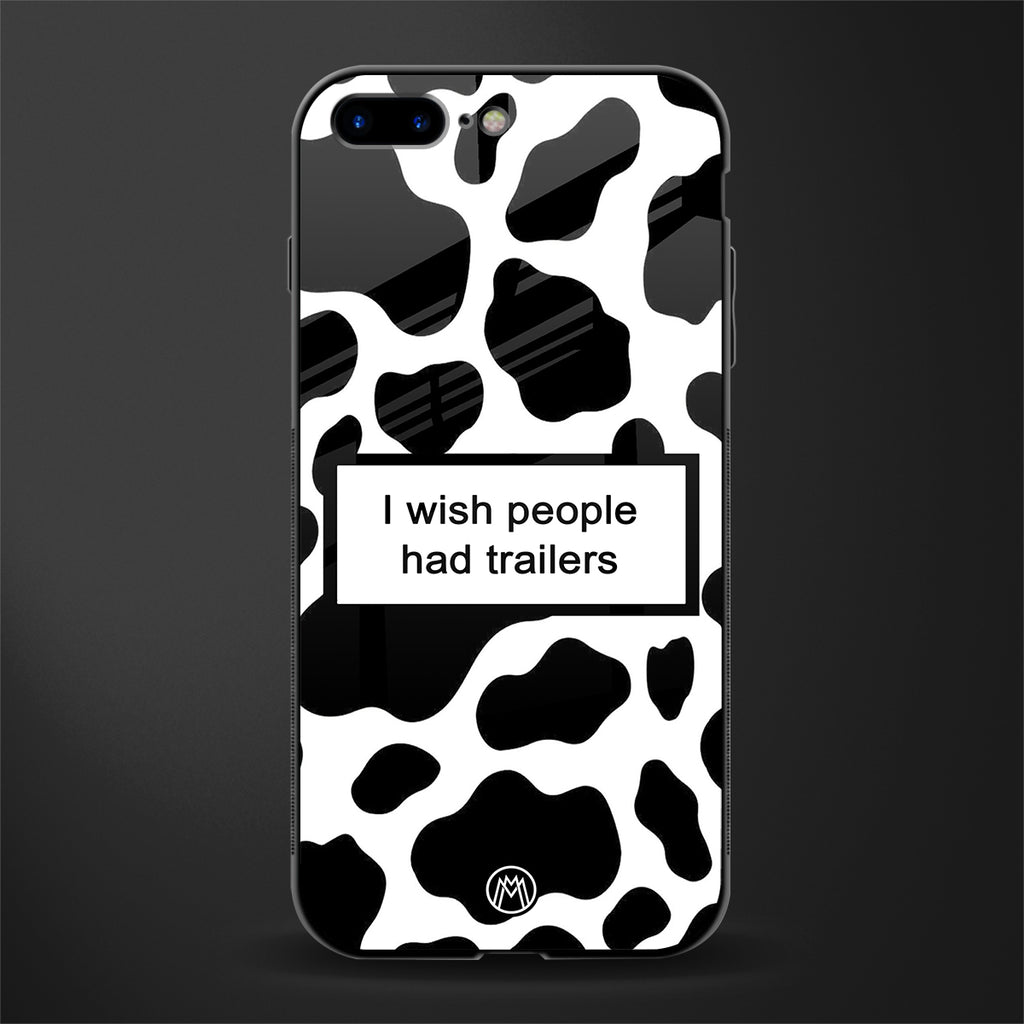 i wish people had trailers glass case for iphone 8 plus image