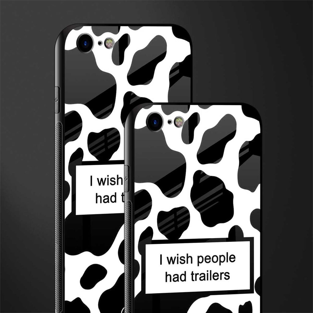 i wish people had trailers glass case for iphone 8 image-2