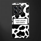 i wish people had trailers back phone cover | glass case for oneplus 11r
