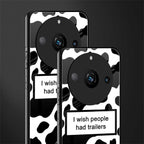 i wish people had trailers back phone cover | glass case for realme 11 pro 5g