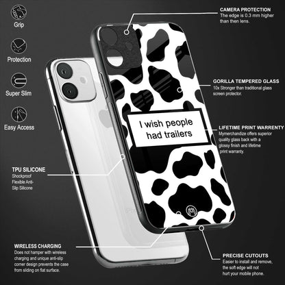 i wish people had trailers back phone cover | glass case for samsung galaxy a04