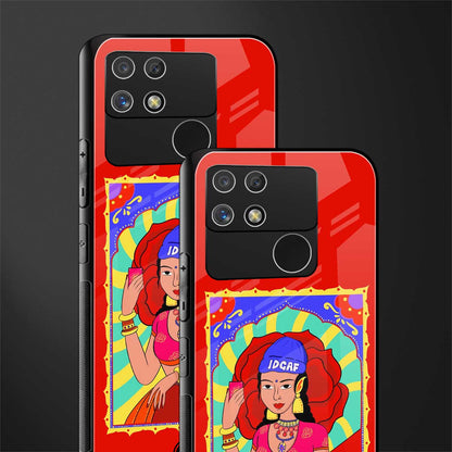 idgaf queen back phone cover | glass case for realme narzo 50a