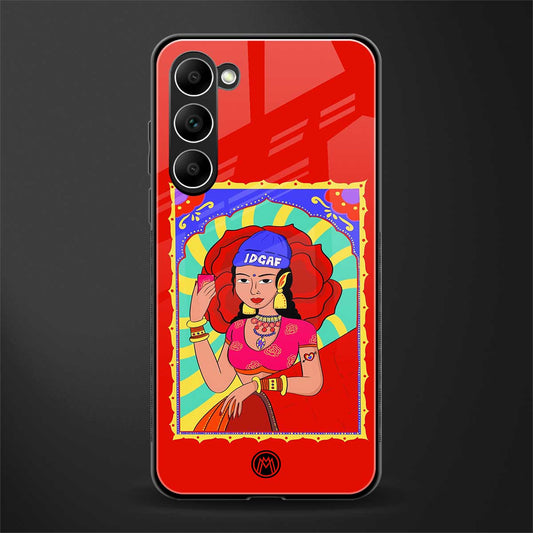 idgaf queen glass case for phone case | glass case for samsung galaxy s23 plus