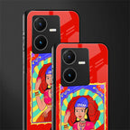 idgaf queen back phone cover | glass case for vivo y22