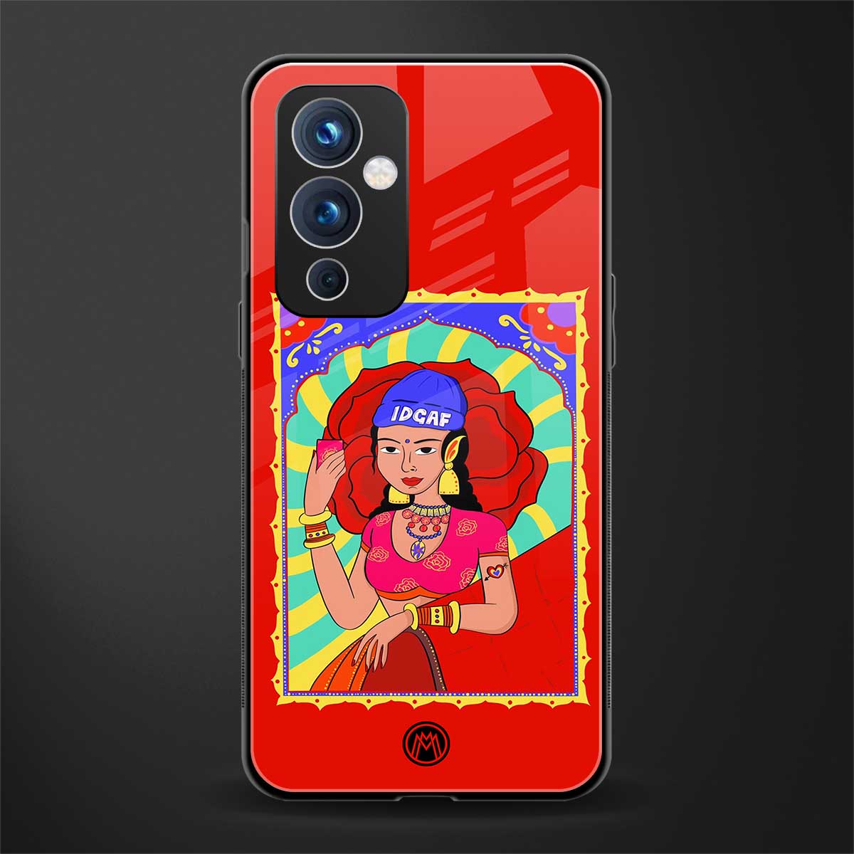 idgaf queen back phone cover | glass case for oneplus 9