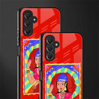idgaf queen back phone cover | glass case for samsun galaxy a24 4g