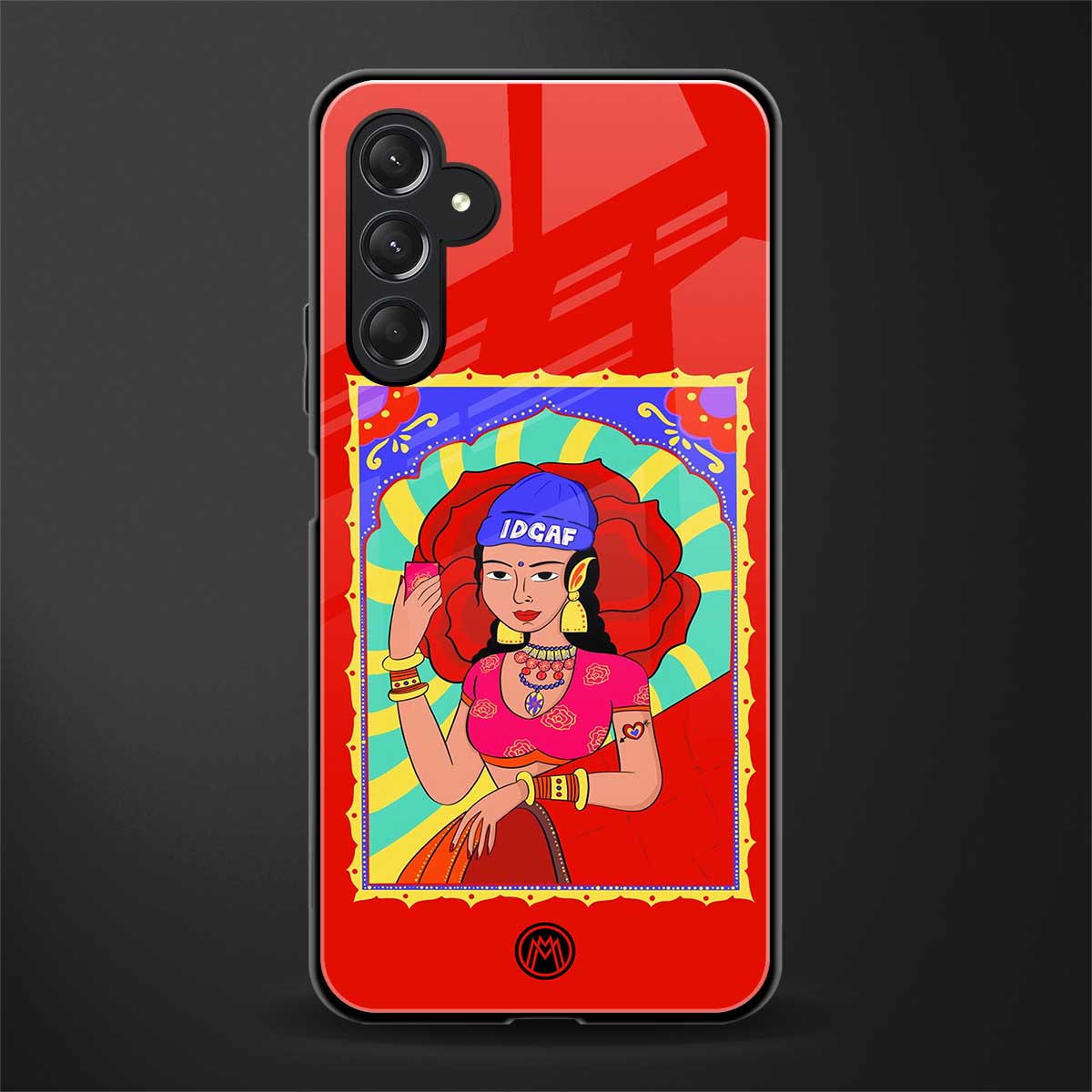 idgaf queen back phone cover | glass case for samsun galaxy a24 4g