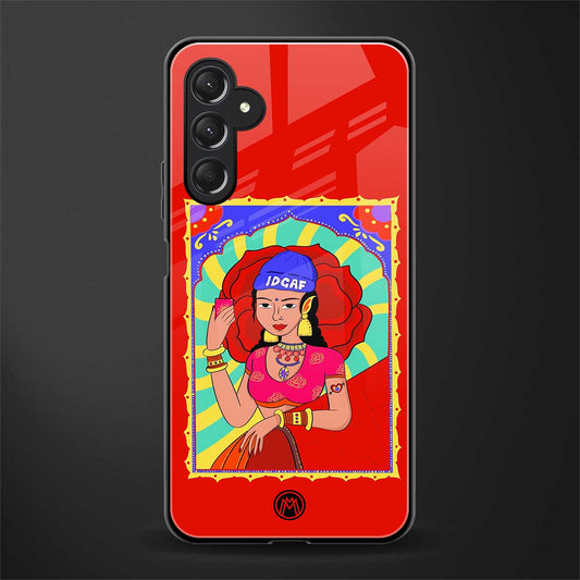 idgaf queen back phone cover | glass case for samsun galaxy a24 4g