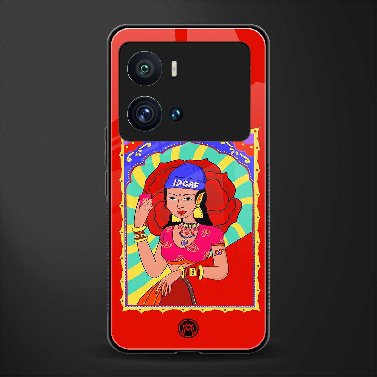 idgaf queen back phone cover | glass case for iQOO 9 Pro