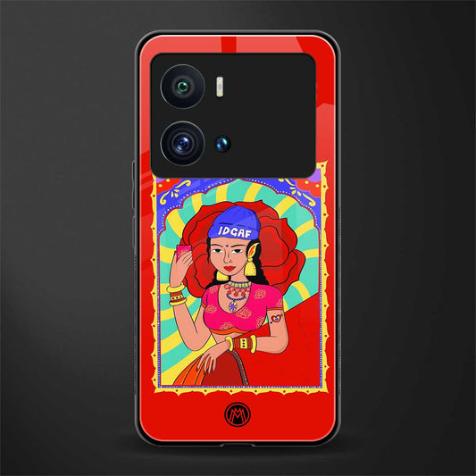 idgaf queen back phone cover | glass case for iQOO 9 Pro