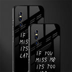 if you miss me its too late glass case for vivo v15 pro image-2