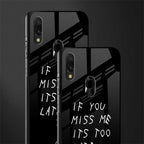 if you miss me its too late glass case for redmi note 7s image-2