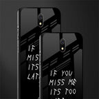 if you miss me its too late glass case for redmi 8a image-2