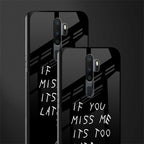 if you miss me its too late glass case for oppo a5 2020 image-2