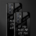 if you miss me its too late glass case for vivo v23e image-2