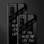 if you miss me its too late glass case for samsung galaxy s20 image-2