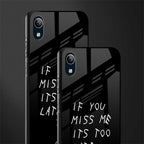 if you miss me its too late glass case for vivo y91i image-2