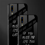 if you miss me its too late glass case for vivo v11 pro image-2
