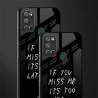 if you miss me its too late glass case for realme 7i image-2