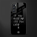 if you miss me its too late glass case for vivo v20 se image