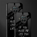 if you miss me its too late glass case for mi 10i image-2