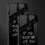 if you miss me its too late glass case for oneplus 8 image-2