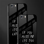 if you miss me its too late glass case for iphone 6 plus image-2