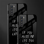 if you miss me its too late glass case for oneplus nord ac2001 image-2