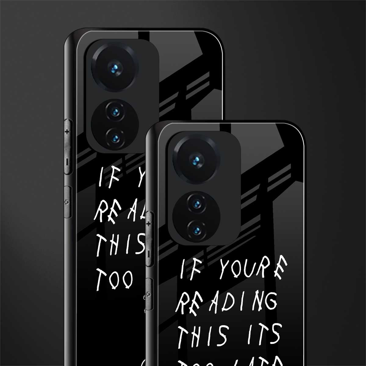 if youre reading this its too late back phone cover | glass case for vivo t1 44w 4g