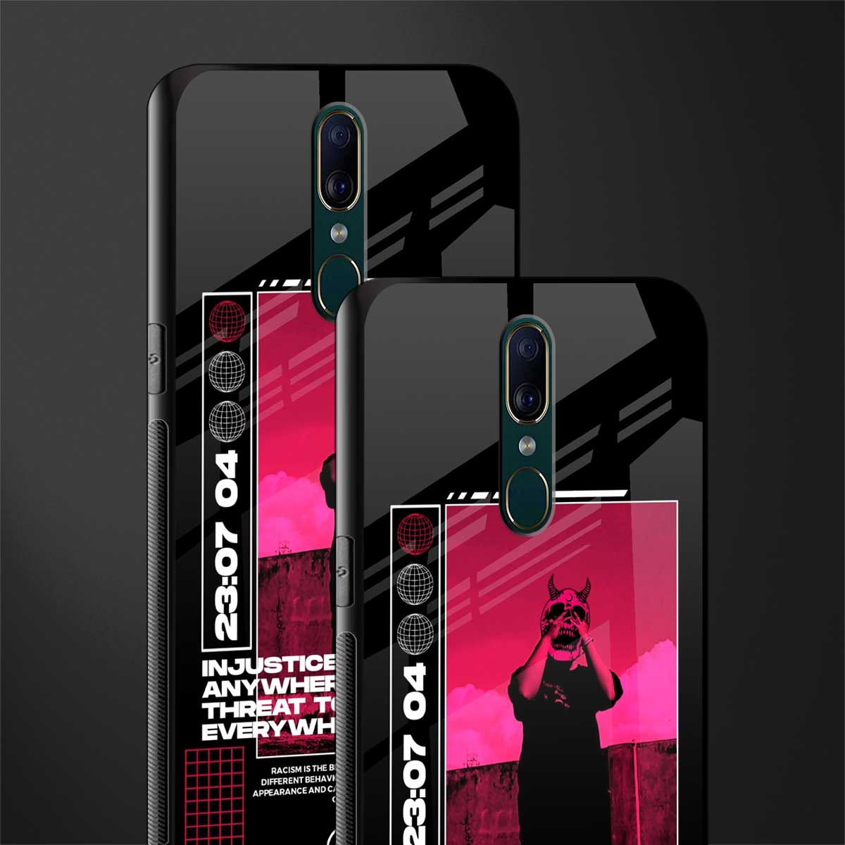 injustice glass case for oppo a9 image-2