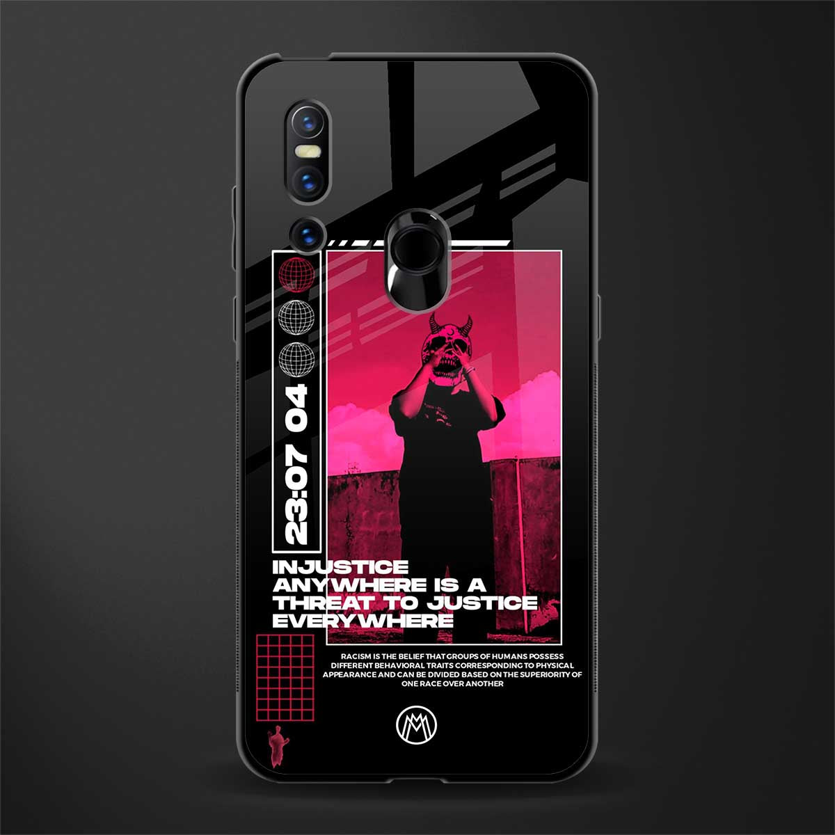 injustice glass case for vivo v15 image